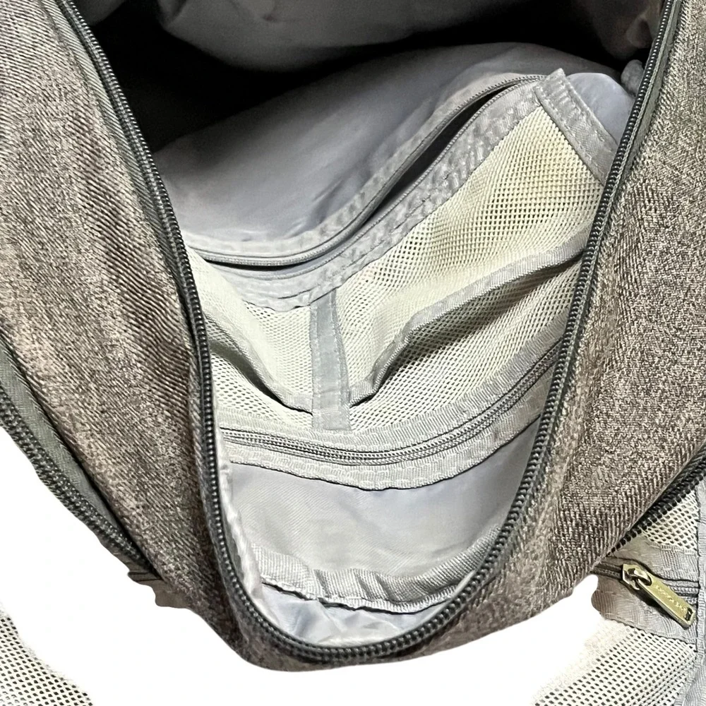 BabbleRoo Diaper Bag Backpack Large Capacity Travel Baby Bag‎ Gray 2984